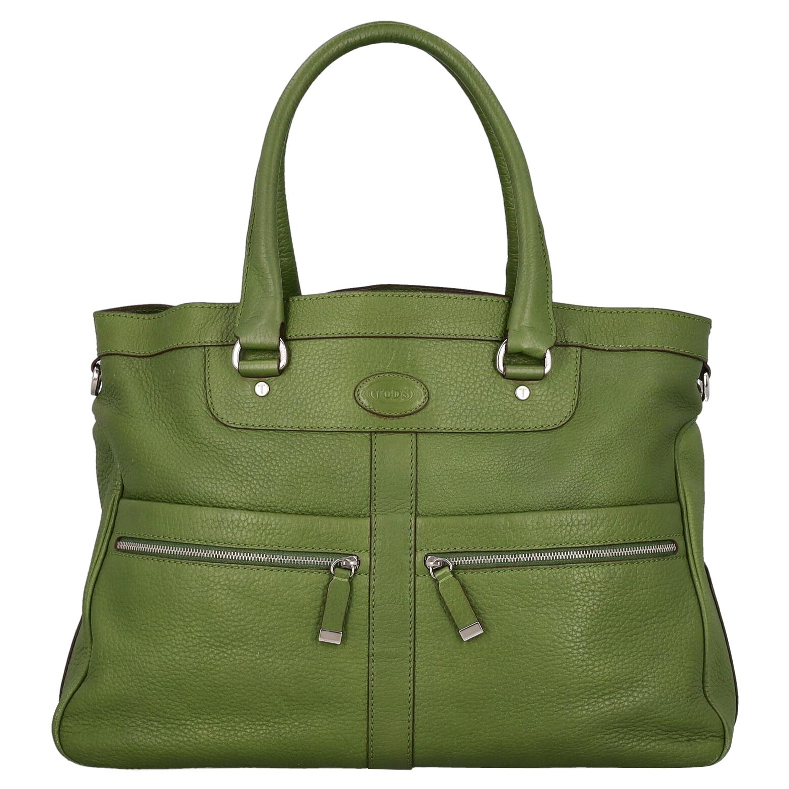 Tod'S  Women   Shoulder bags  Green Leather  For Sale