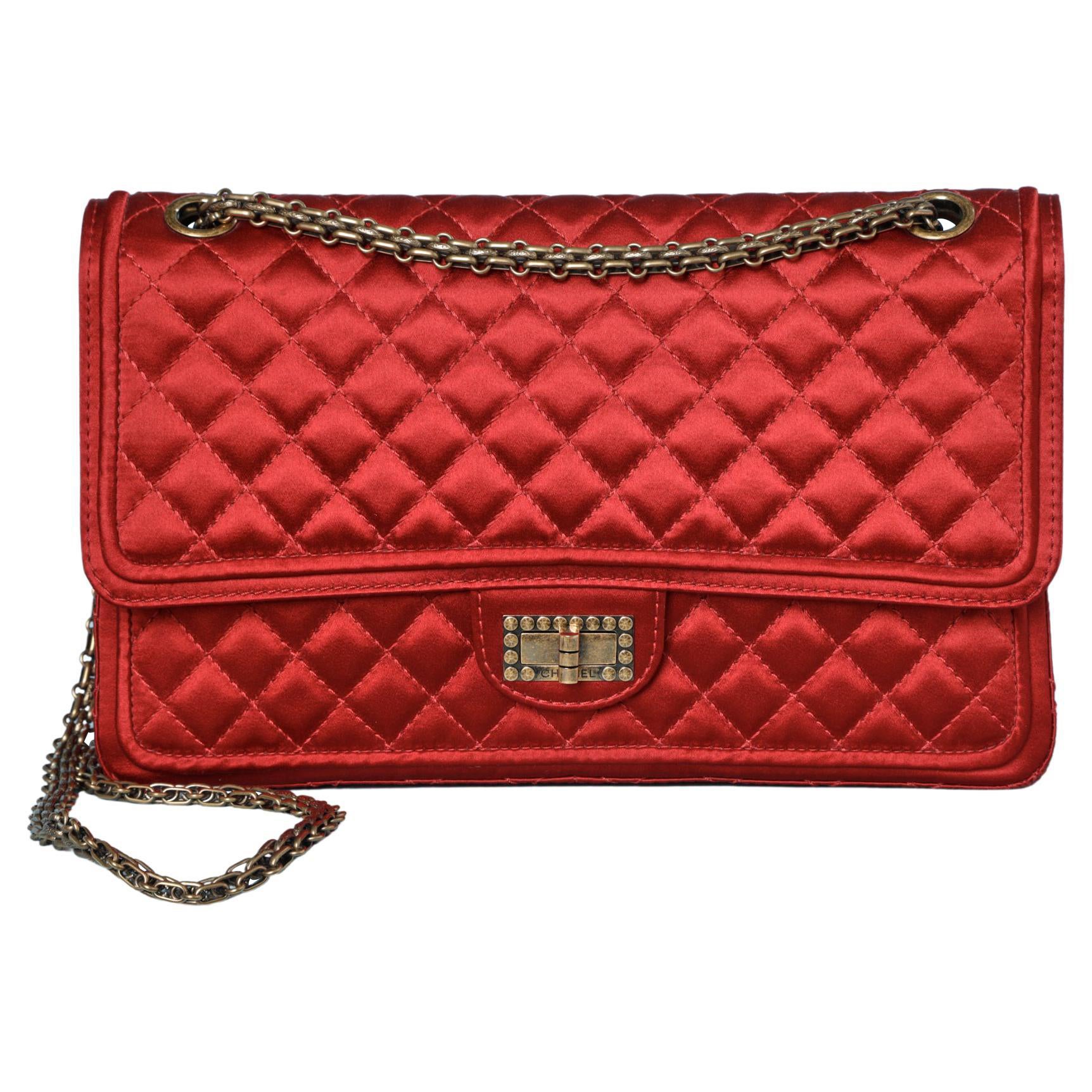 Prada Nylon Clutch Bag w/ Crystal Encrusted and Crocodile Detail