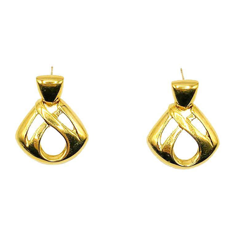 Vintage Givenchy Infinity Earrings 1980s For Sale
