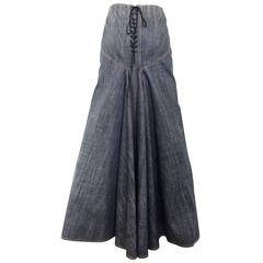 ALAIA Maxirock aus Denim