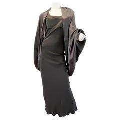 1990s Jean Paul Gaultier Classique Gown with Open Back Balloon Sleeves Jacket