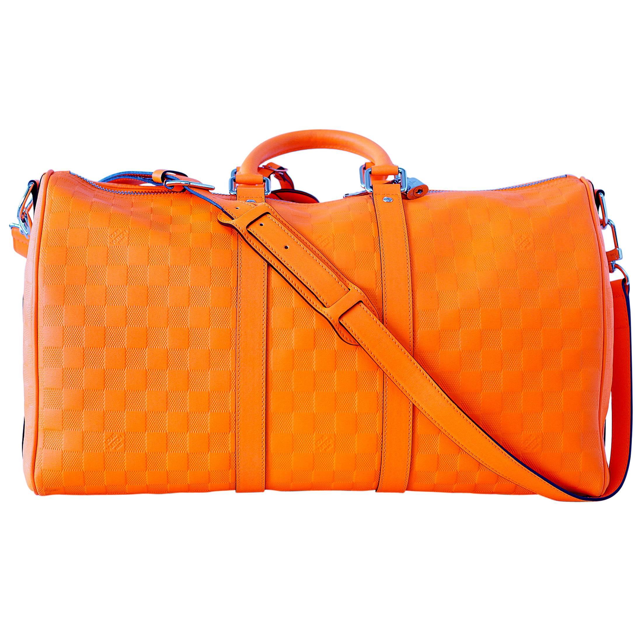 Louis Vuitton - Keepall Bandoulière 45 Bag - Monogram Leather - Bicolore Kaki Fango Creme - Men - Luxury