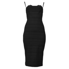 Dolce & Gabbana Black Stretch Lace Body-Con Dress