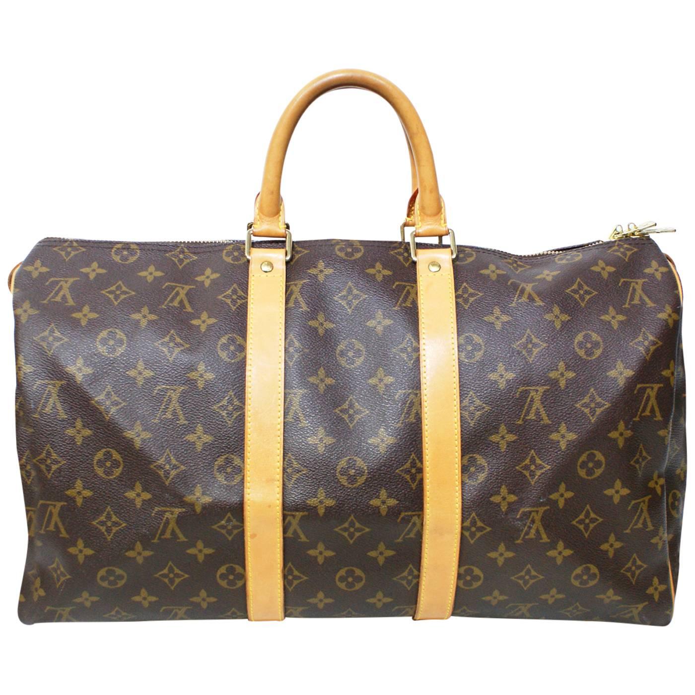 Louis Vuitton Monogram 45 Keepall Seesack SD 1924