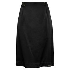 Maison Martin Margiela Black Satin Skirt With Studs 2006
