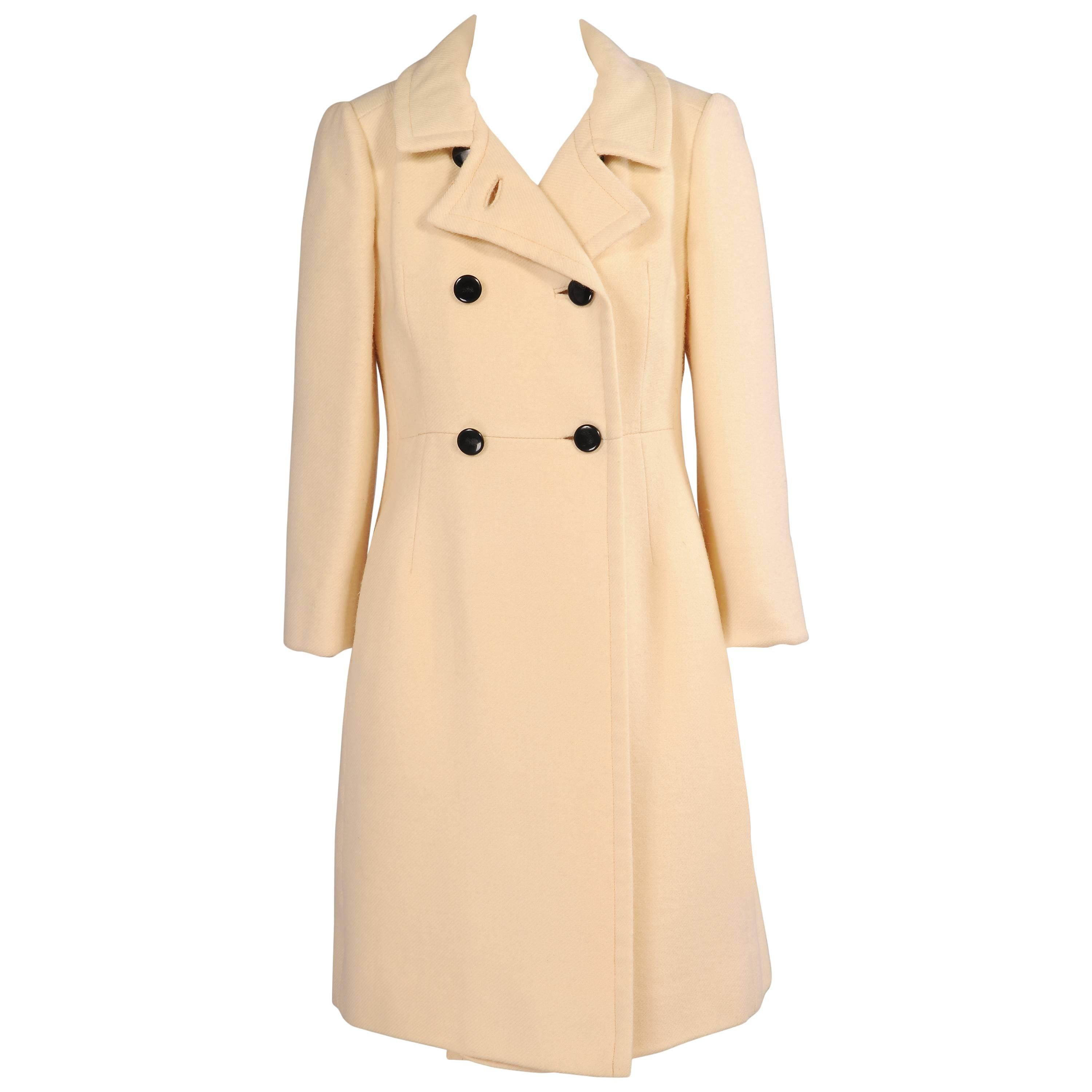 1960's Bonwit Teller Cream Wool Coat