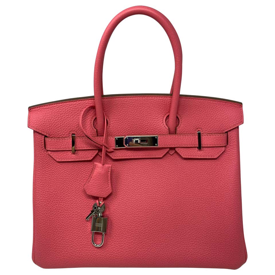 Hermes Rose Confetti Pink "Special Order" Chevre Birkin with Horseshoe ...
