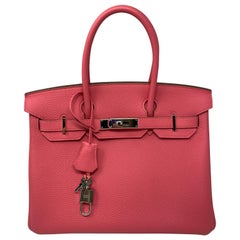 Birkin 30 Lippenstift-Rosentasche von Hermès