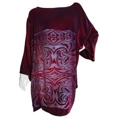 Patricia Lester Wales Devore Velvet Dress