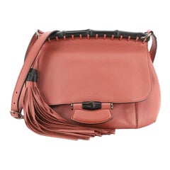  Gucci Nouveau Fringe Crossbody Bag Leather Medium