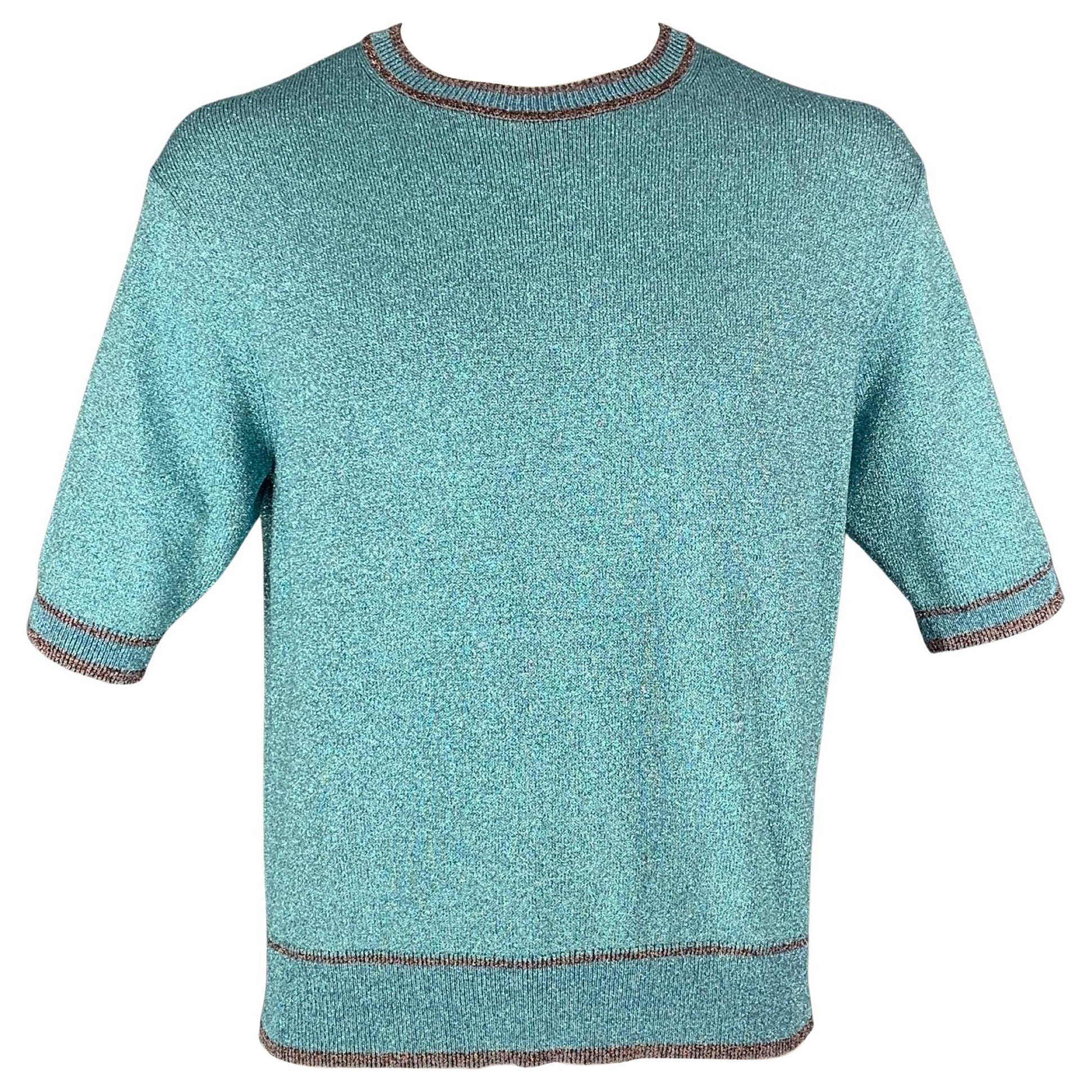 Marc Jacobs Petrol Blue Waffle Style Sweater at 1stDibs