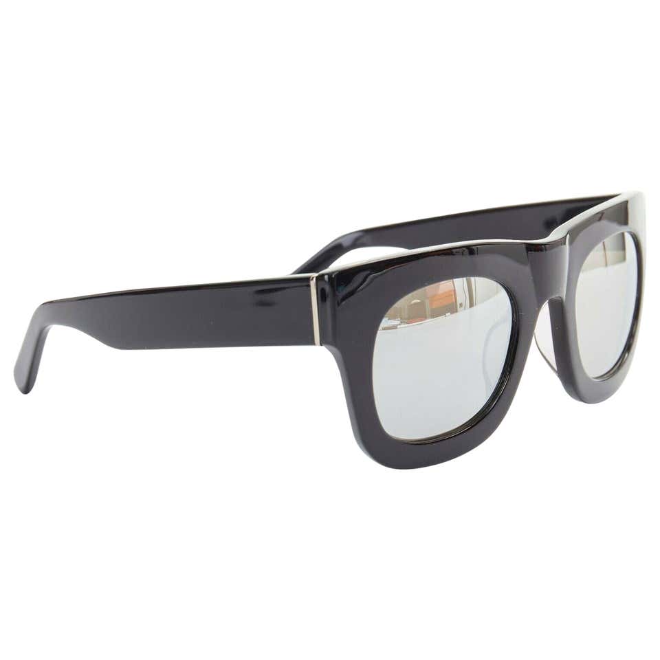 A BATHING APE BAPE black metal dotted shutter shades kanye sunglasses ...