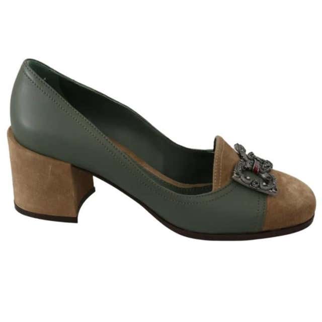 Dolce and Gabbana Purple Taormina Lace Crystal Pumps Shoes Heels Floral Rainbow For Sale at