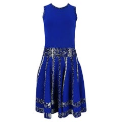ALEXANDER McQueen KNIT BLUE DRESS size XS