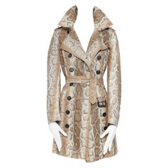 Burberry Prorsum SS11 in pelle di pitone doppiopetto con borchie IT40