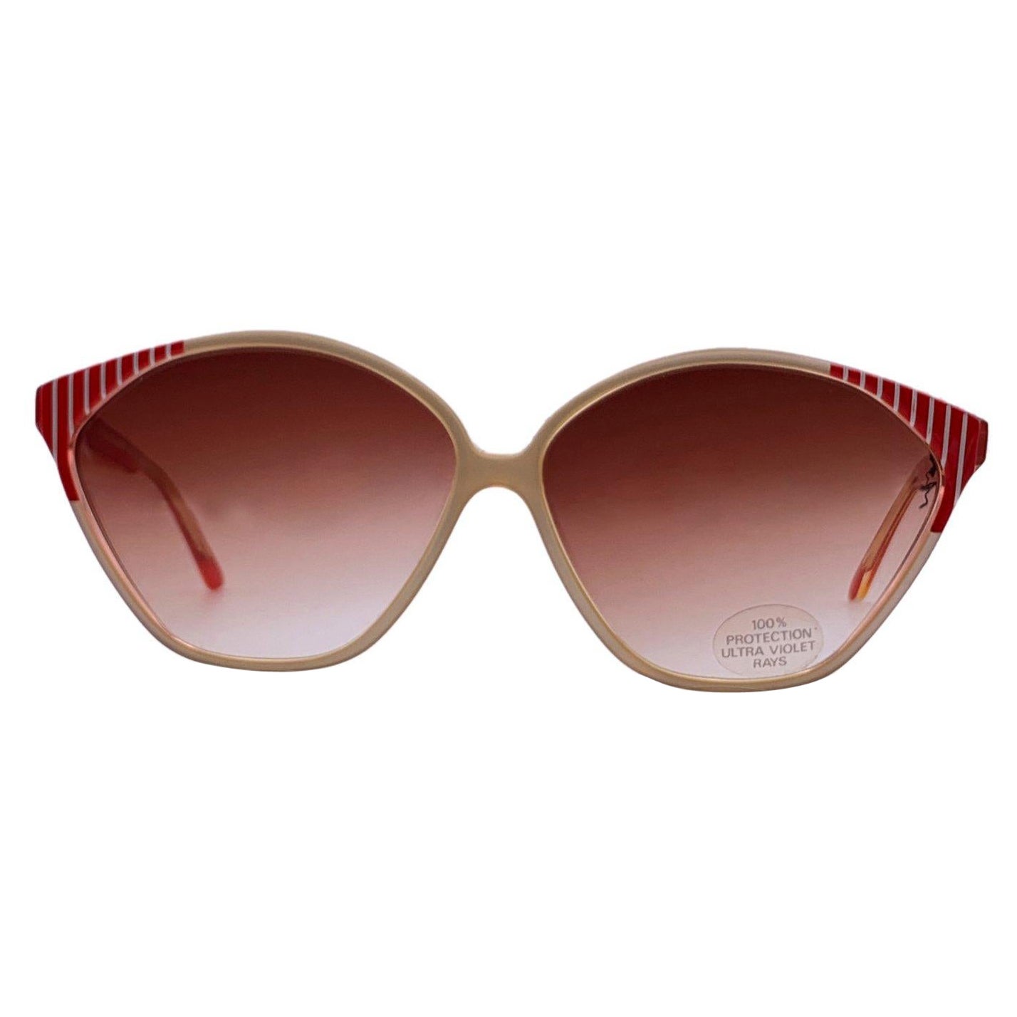 Balenciaga Vintage Mint Red White Sunglasses 2403 65/17 130mm