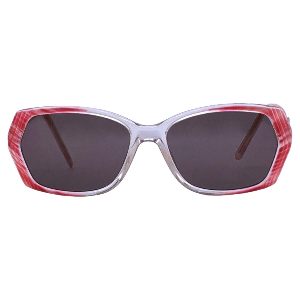 Gianni Versace Vintage Red and Clear Sunglasses Mod. V 292 54/15 135mm