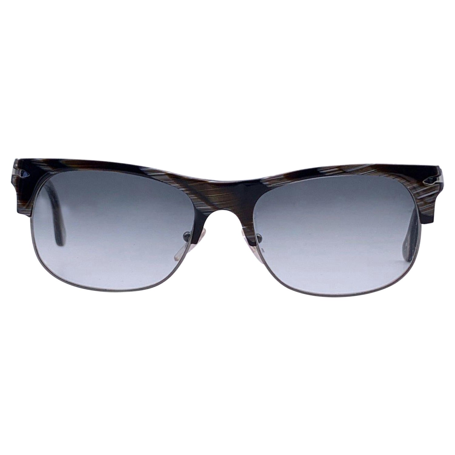 Persol Ratti Vintage Brown Striped Sunglasses Mod. 3034-S 53/18 145mm