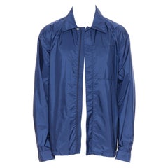 new PRADA Linea Rossa Nylon dark blue zip light shell shirt style jacket XL