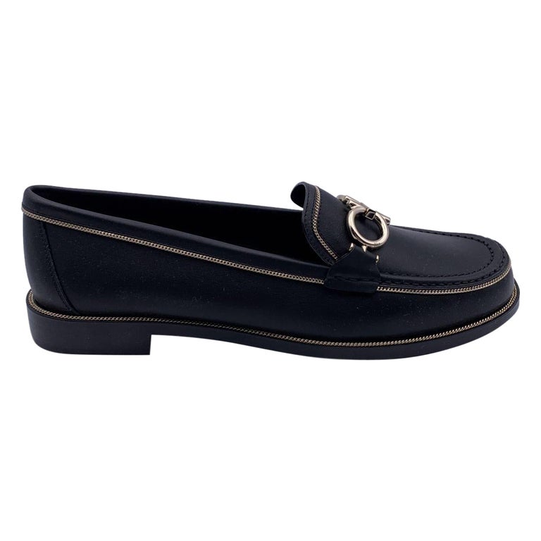 Salvatore Ferragamo Leather Rolo Lux Loafers Moccasins Size 10C 40.5C ...