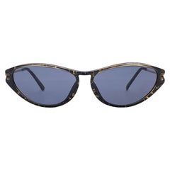 Christian Dior Vintage Black Gold Cat Eye Sunglasses 2577 57/13 120 mm