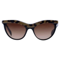 Prada Black Cat Eye SPR06P Sunglasses 54/19 140mm