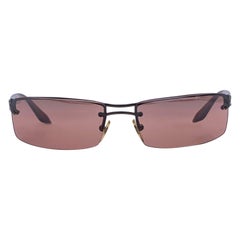 Persol Ratti Half Rim Rectangle Sunglasses 2196 59/15 130 mm