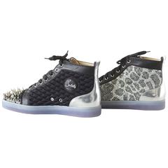 Used CHRISTIAN LOUBOUTIN sneaker NO LIMIT Flat Patent Neo 3D Calf Spiked  43