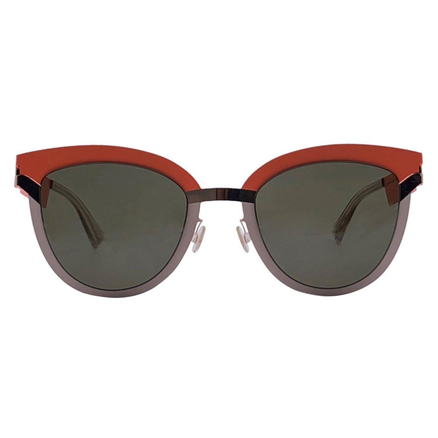 Mykita Studio Sunglasses S8 Tangerine Desert Modules Green Lens For Sale at  1stDibs