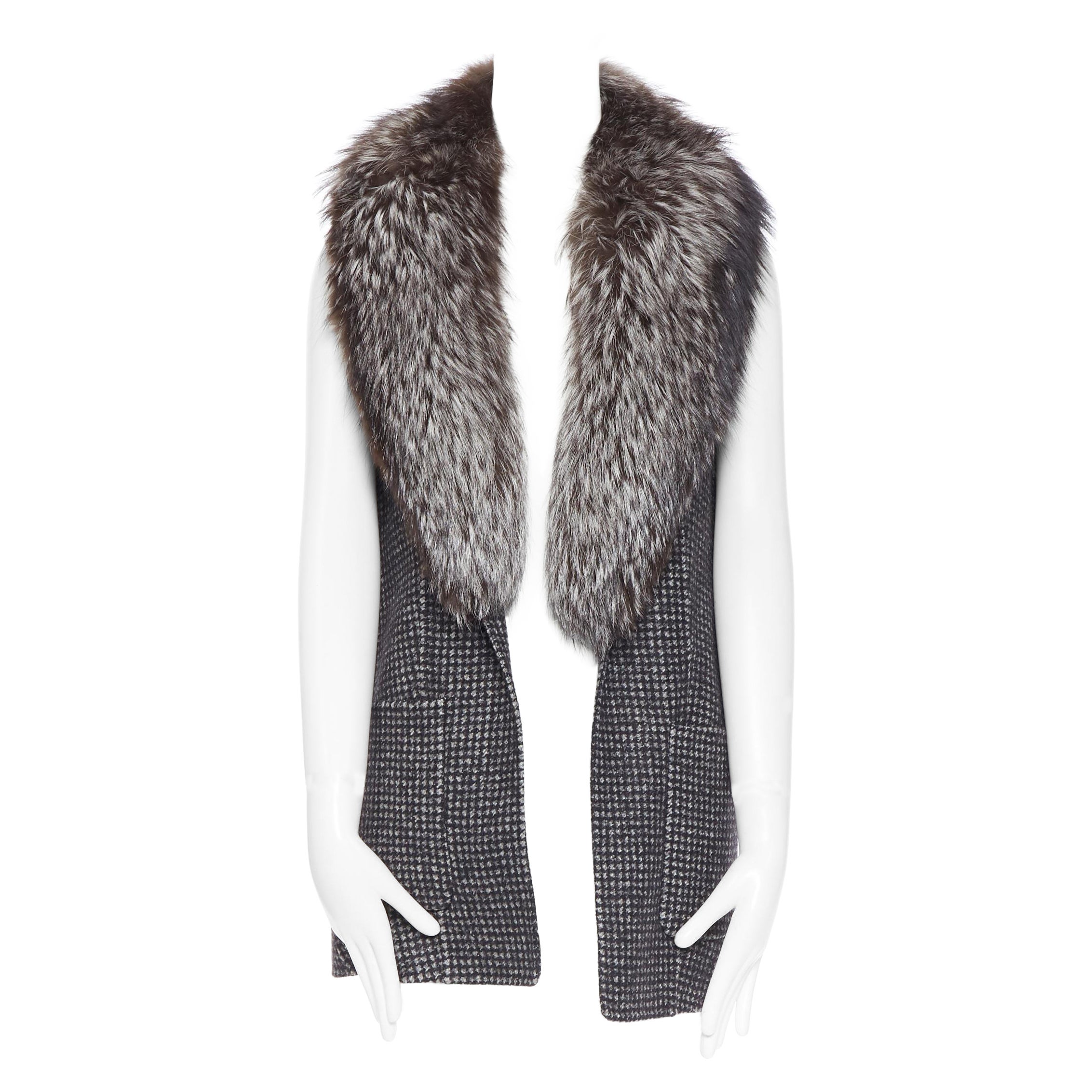 michael kors fur scarf