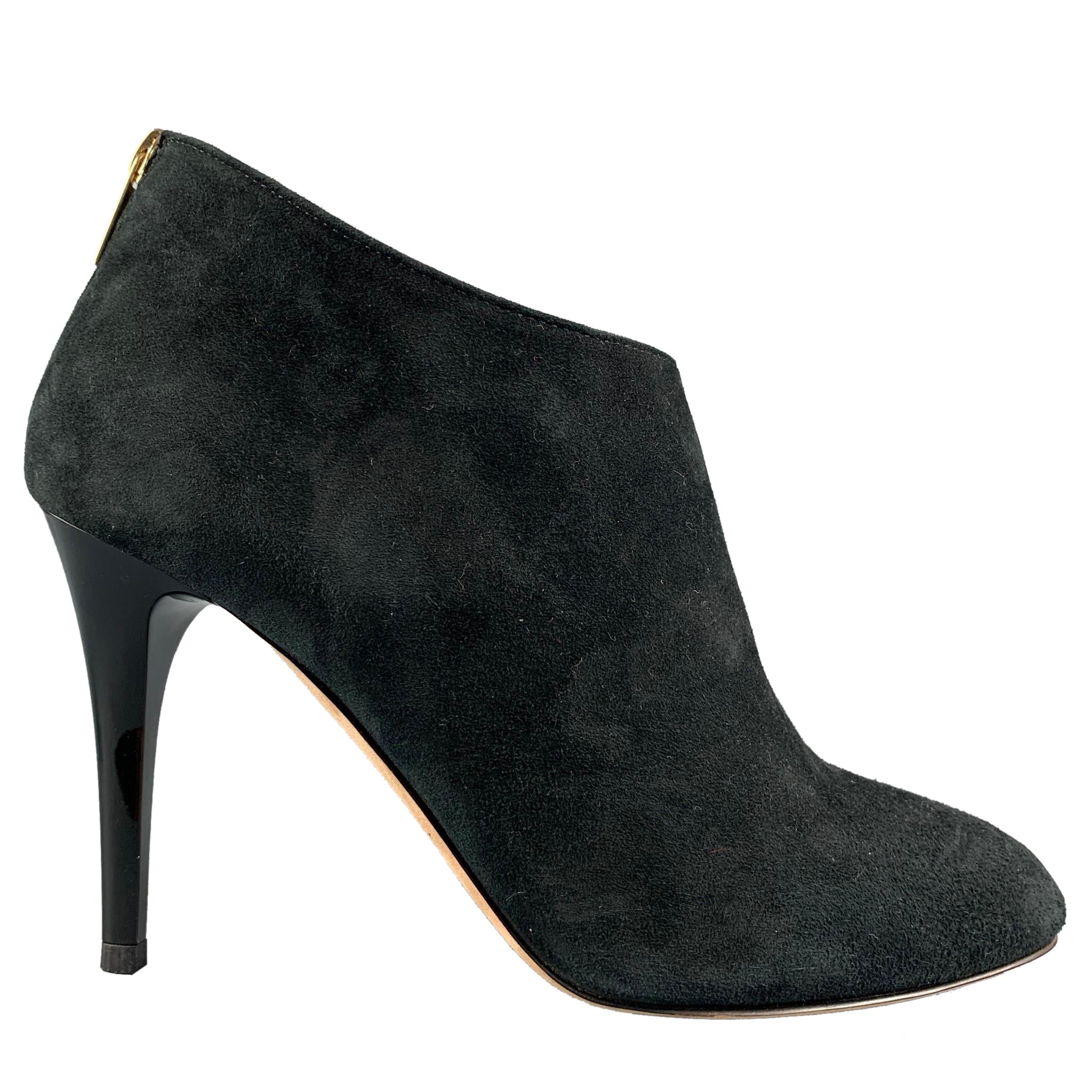 JIMMY CHOO Size 8 Black Suede Ankle Boots
