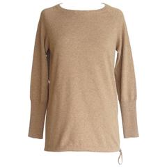 BRUNELLO CUCINELLI Sweater Cashmere Pullover Subtle Signature Bead Neck Detail M 11