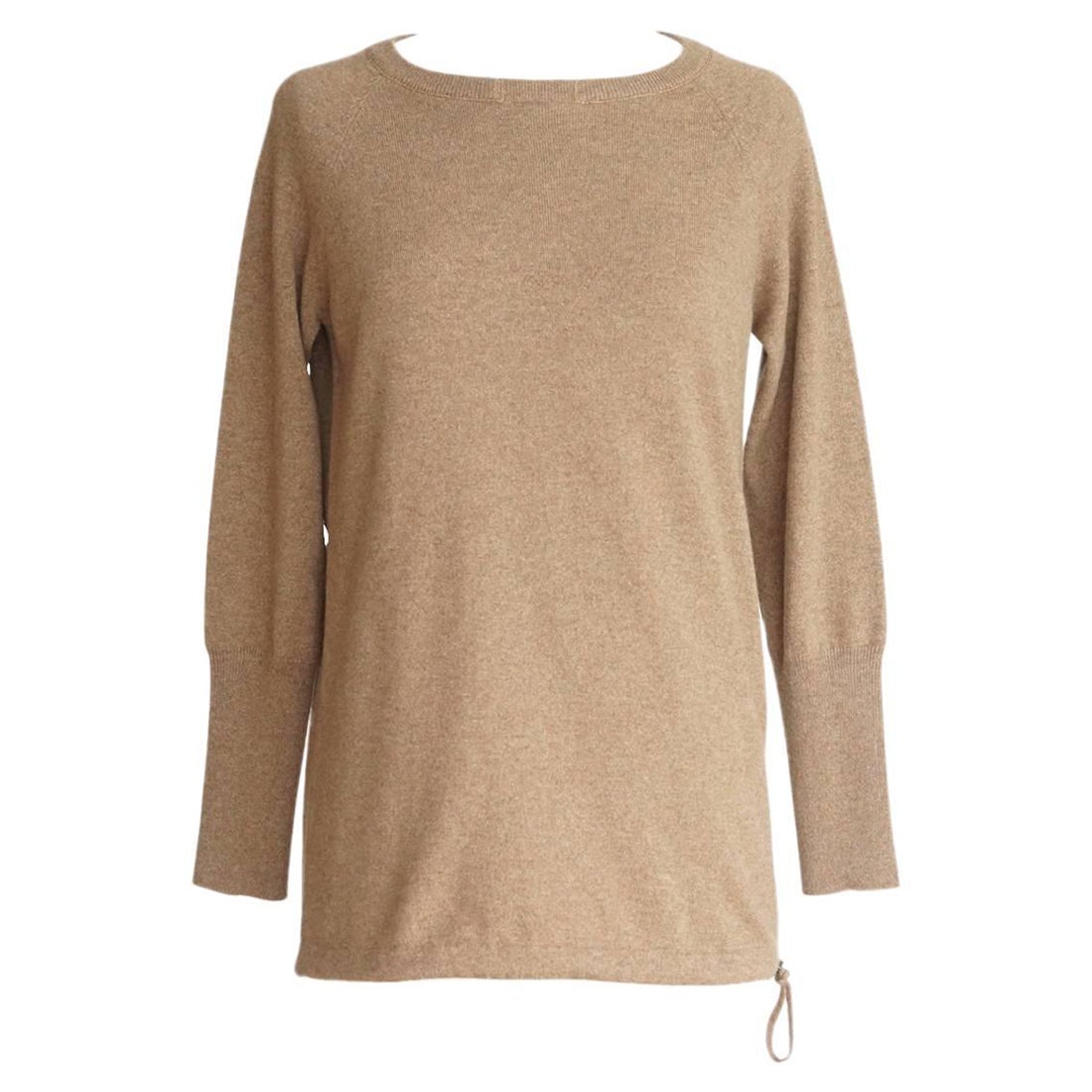 Brunello Cucinelli Sweater Cashmere Pullover Subtle Signature Bead Neck Detail M For Sale