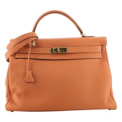 Hermes Kelly Handbag Orange H Togo with Gold Hardware 40