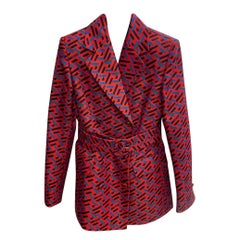 COLLECTION 2021 NEW VERSACE RED JACKET with BELT size S-M