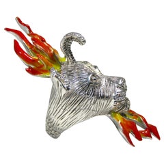 Einzigartiger Sekhnet-Löwenring der Göttin von Vanessa Cocchetto von Talys Jewels 