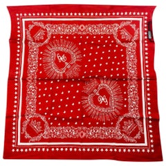 Dolce & Gabbana Cotton Scarf in Red