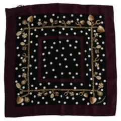 Dolce & Gabbana Silk Handkerchief with Black Chains