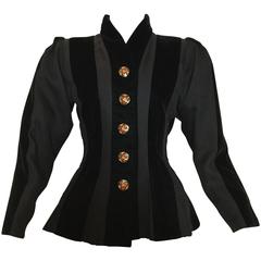 Renaissance Style Yves Saint Laurent Jacket. 1980's.