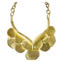 Kenneth Jay Lane Golden Wing Bib Necklace 12