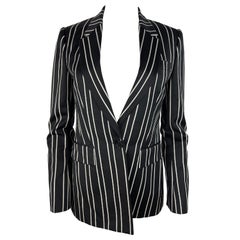 Givenchy Black and White Blazer Jacket, Size 40