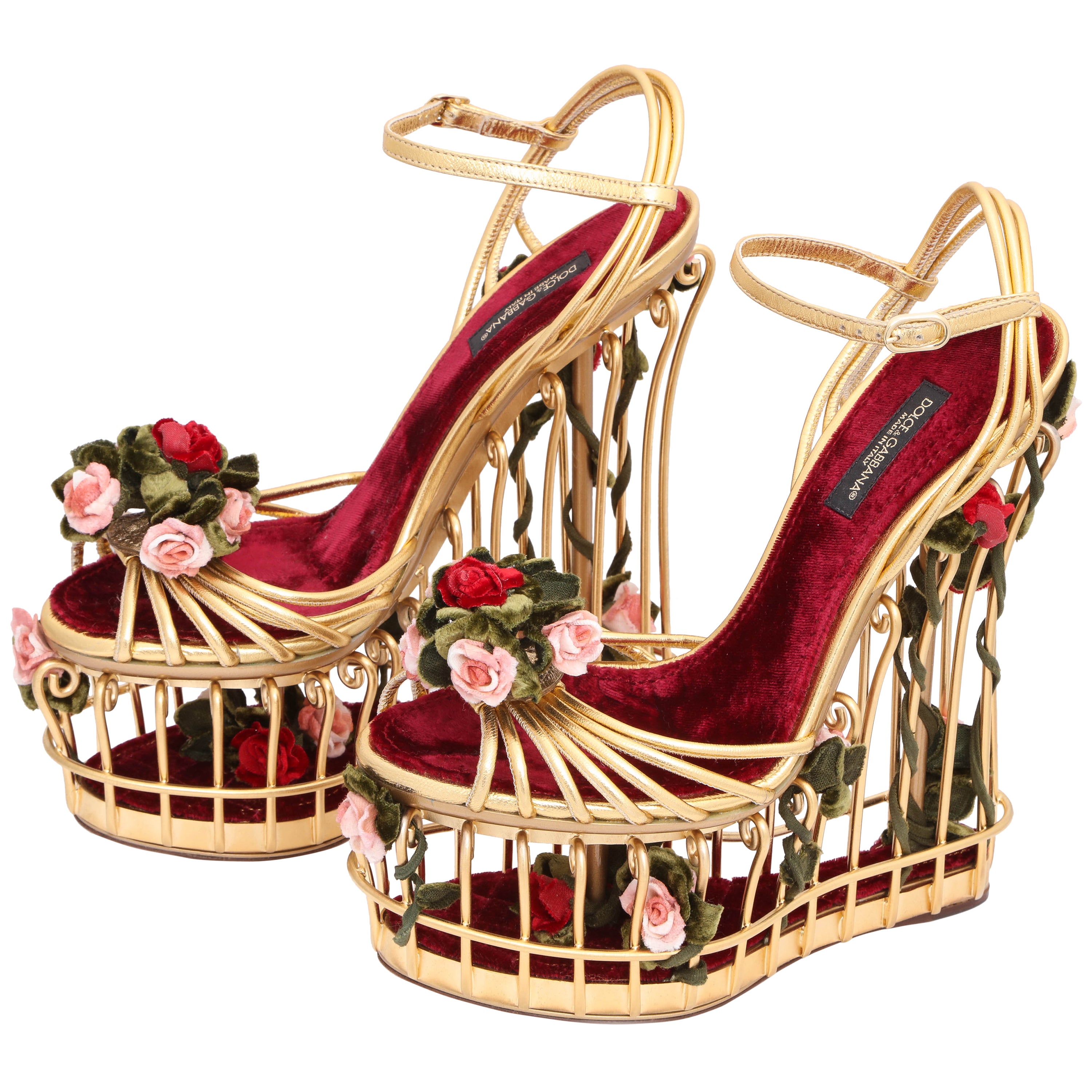 Arriba 61+ imagen dolce and gabbana bird cage shoes