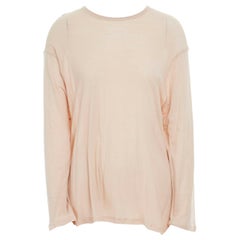 PHILOSOPHY DI ALBERTA FERRETTI 100% cotton peach nude long sleeve top S