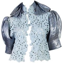 Thierry Mugler Lace and Metallic Top 4