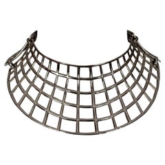 Vintage YVES SAINT LAURENT Ysl Cage Collar Necklace