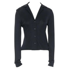 RALPH LAUREN 100% silk notch collar button-up slim-cut cuffed sleeves shirt US2