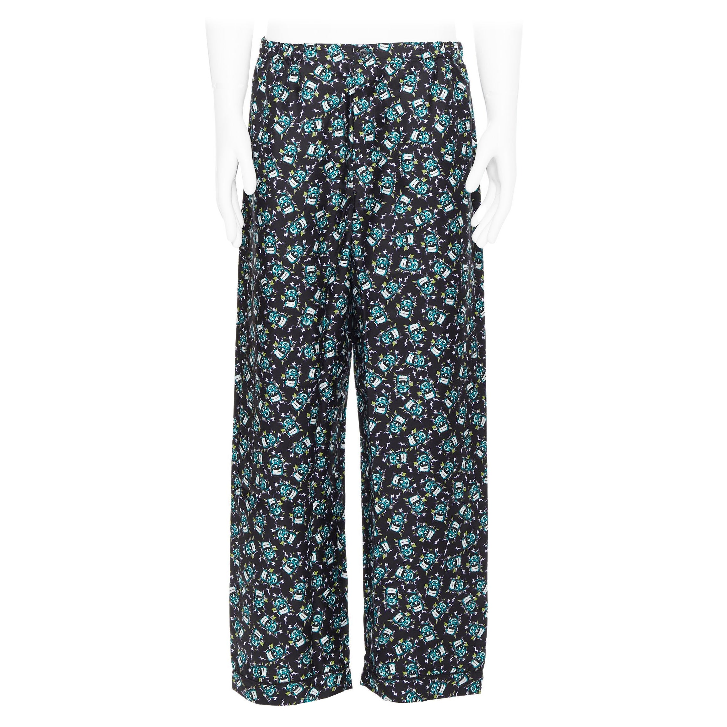 PRADA Flared Leg 70s Style Trousers For Sale at 1stDibs