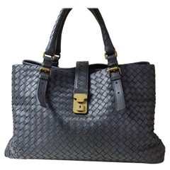 Bottega Veneta Tote Roma grande in pelle nera