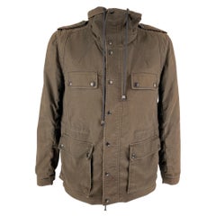 3.1 PHILLIP LIM Size L Brown Cotton Utility Coat