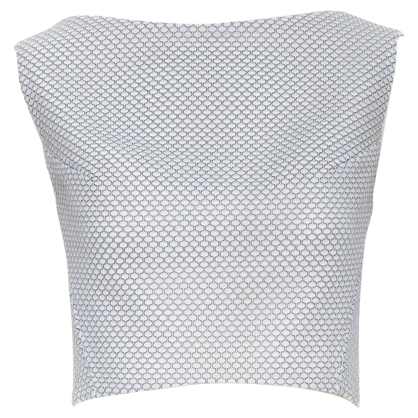 MATICEVSKI 2016 Petal Bodice honeycomb textured sleeveless crop top AU8 XS For Sale
